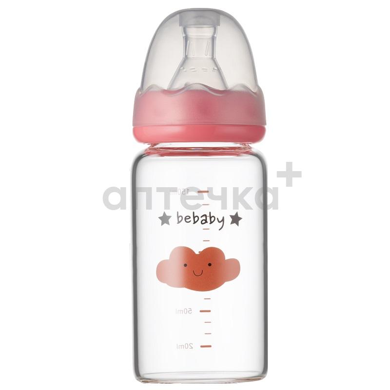 Bebaby Бутылочка стеклянная для кормления арт.R-05B/150