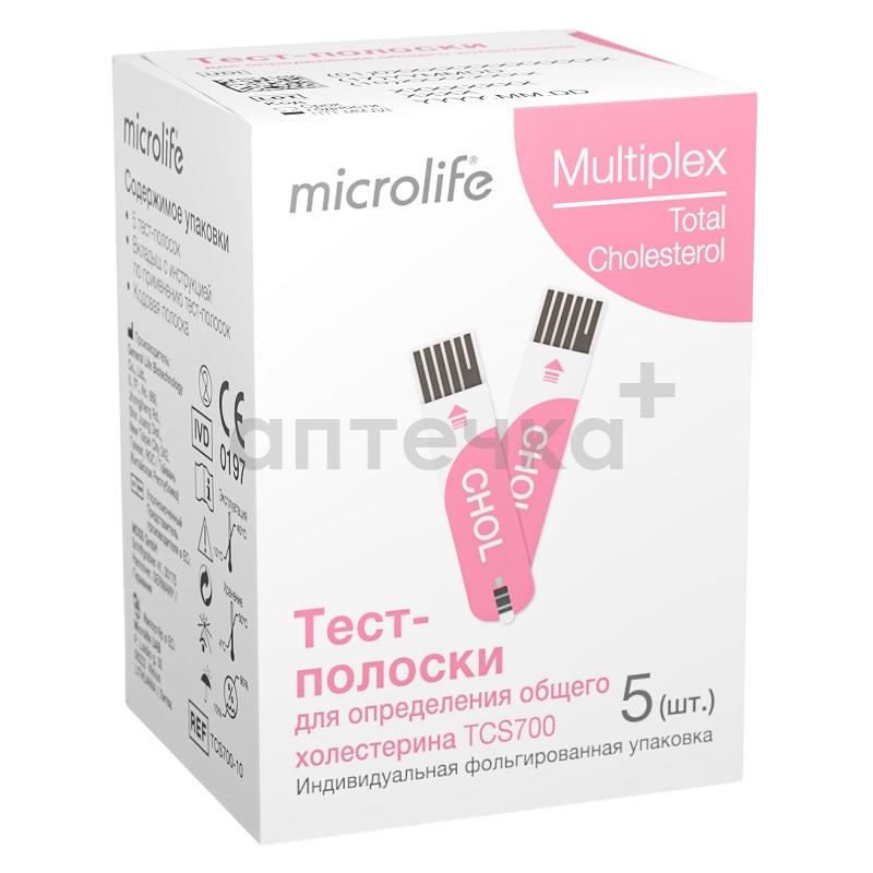 Microlife (Тест-полоски для определения общего холестерина Multiplex TCS700    №5)