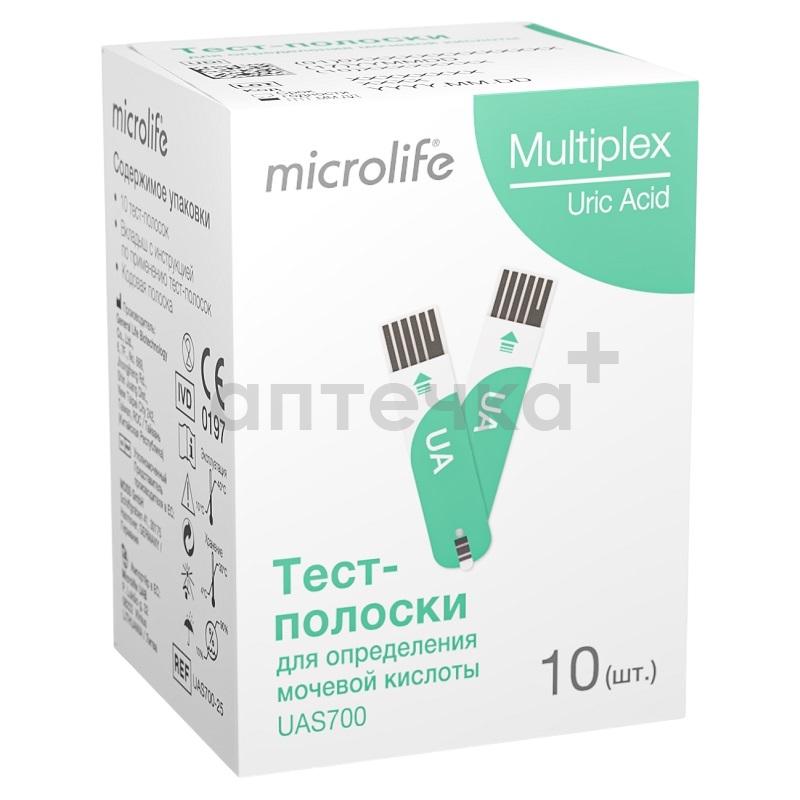 Microlife (Тест-полоски для определения мочевой кислоты Multiplex UAS700   №10)