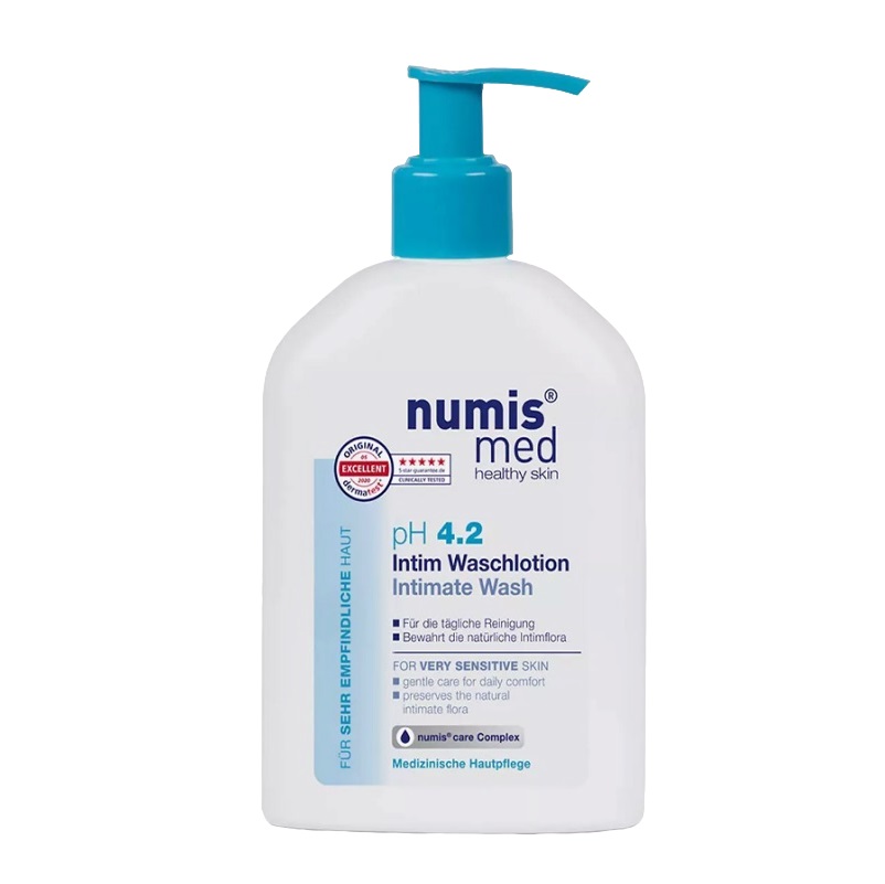 Numis med Гель для интимной гигиены pH 4,2 д/чувств. кожи с пантенолом 200 мл 