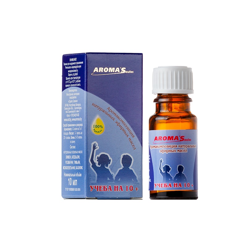 Саулес Сапнис Масло эфирное ароматическое натуральное Учеба на 10+ аромакомпозиция эфирных масел 10 мл 