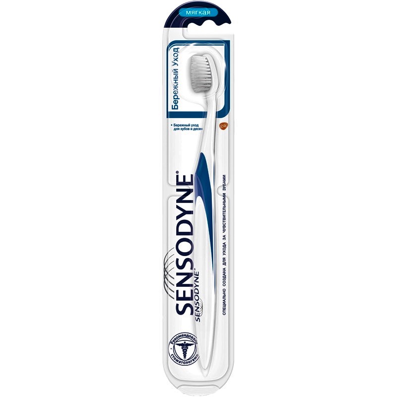 Sensodyne Зубная щетка бережный уход мягкая 