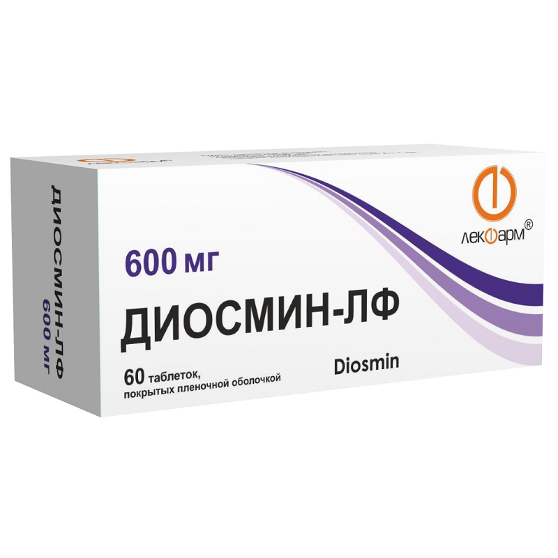 ДИОСМИН-ЛФ (таб. п/п об. 600 мг  №10х6)