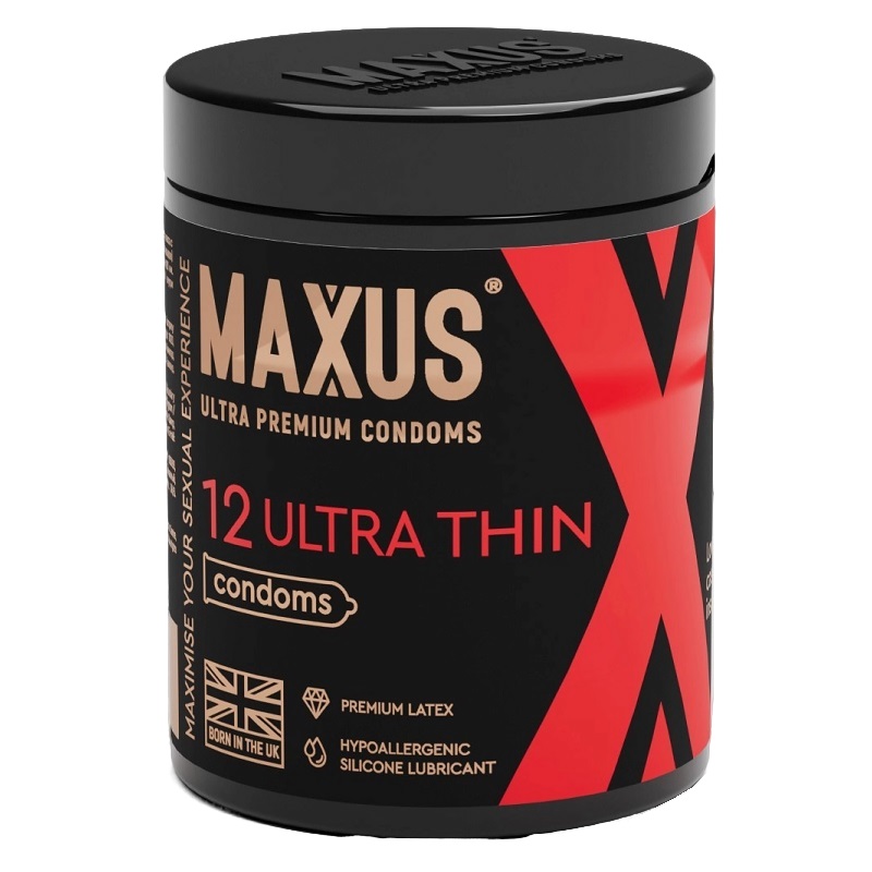 Maxus Ultra thin Презервативы ультратонкие гладкие X-edition №12 
