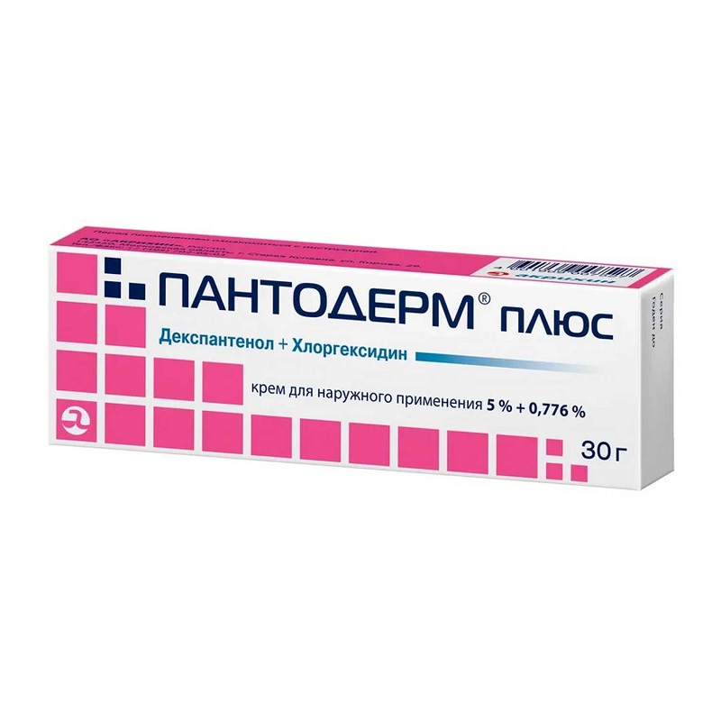 ПАНТОДЕРМ ПЛЮС (крем для наружного применения (50мг+7,76мг)/г  туба 30 г №1)