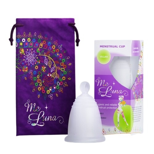 Чаша менструальная Me Luna Classic ball clear р. S