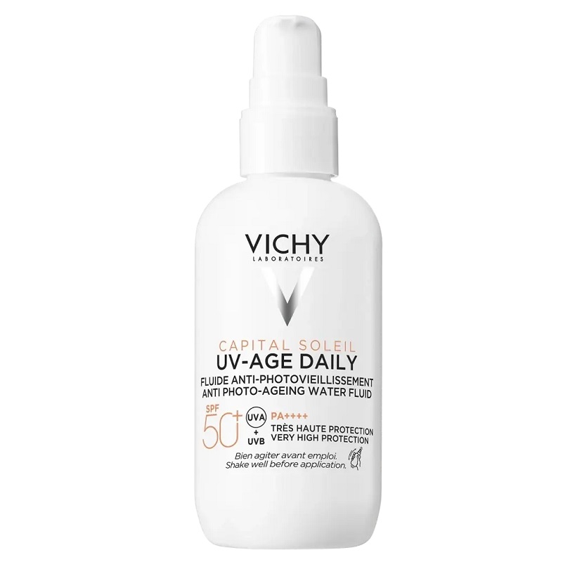 Vichy Capital Soleil Флюид солнцезащ. д/лица невесомый против признаков  фотостарения UV-AGE DAILY SPF50+ 80 мл