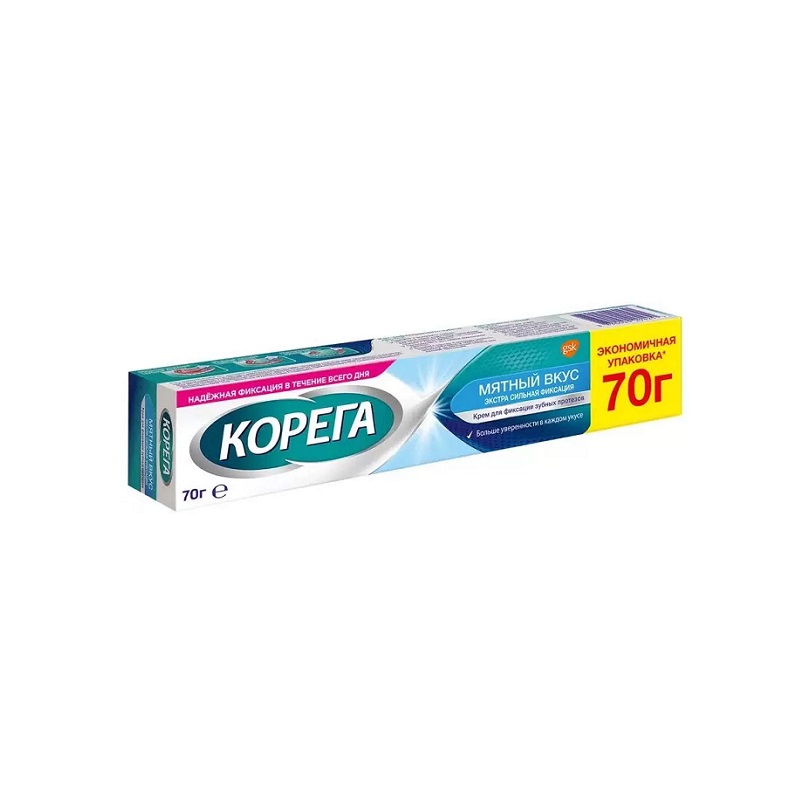 Corega Extra Strong (Mint крем для фиксации зубных протезов  70 г )