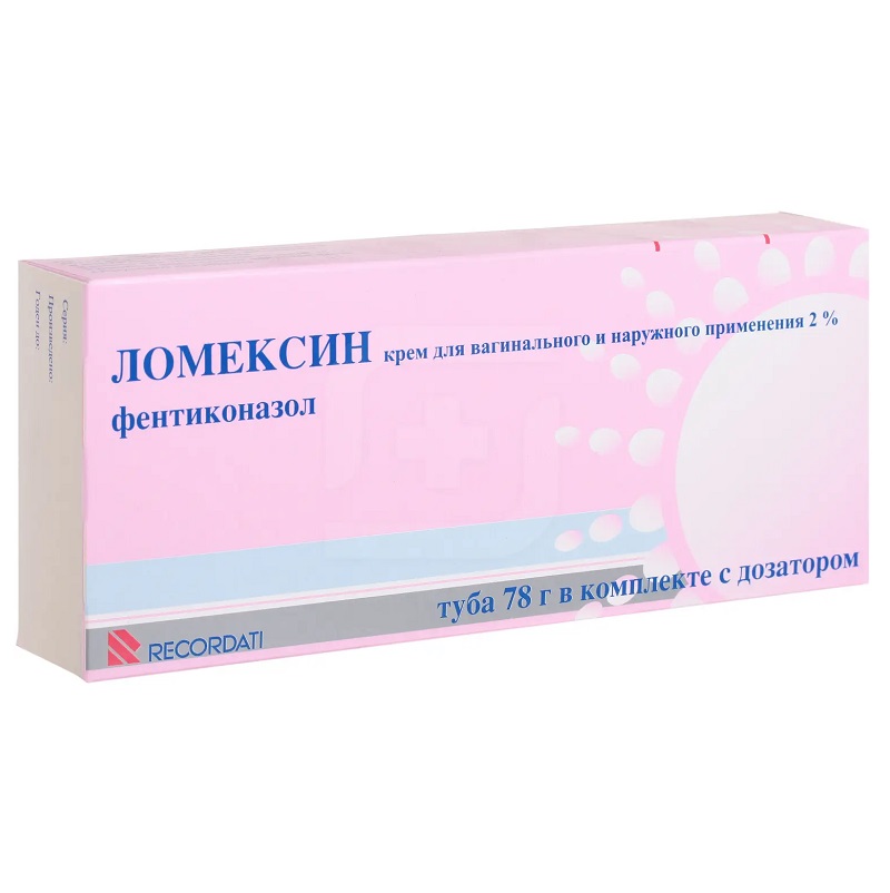 ЛОМЕКСИН (крем вагинальный 2% в алюминиевых тубах 78г в комплекте с дозатором №1)