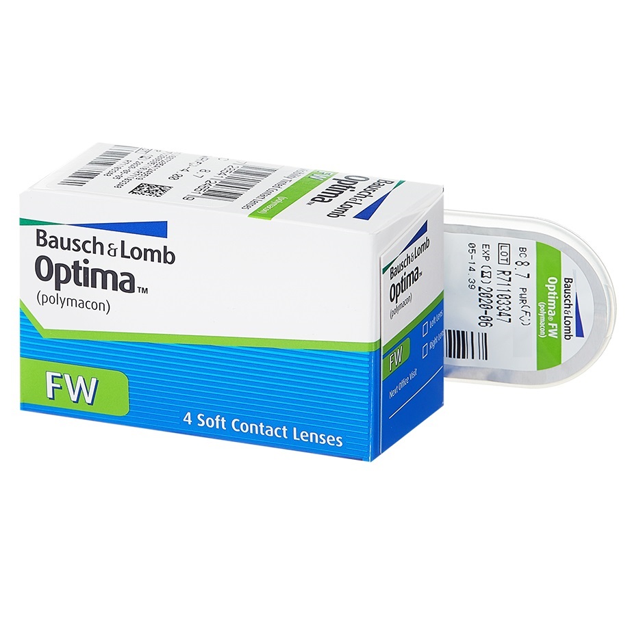 Линзы контактные мягкие Optima FW (polymacon) (  r8,7 -3,00)