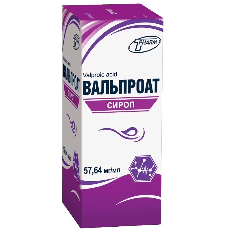 ВАЛЬПРОАТ (сироп 57,64мг/мл фл. 150 мл №1)