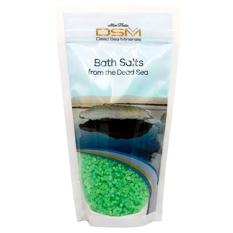 DSM Соль натуральная  Мертвого моря с ароматическими маслами (зеленая) 500г