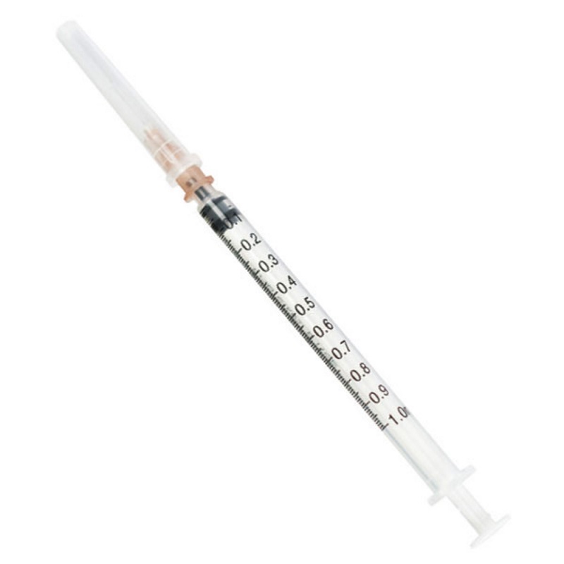 Шприцы (инсулиновые мед. стер. одноразовые   1,0 мл с иглой 26G х 1/2" (0,45мм х 12мм) U-100)