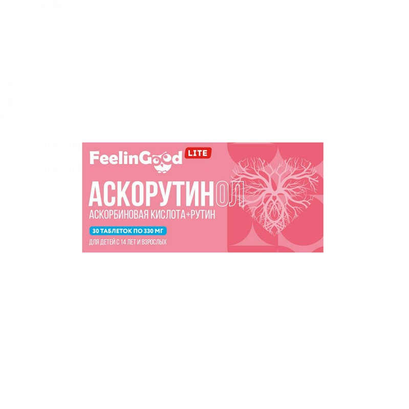 FeelinGood Lite (БАД) (Аскорбиновая кислота+Рутин  табл. 330 мг №30)