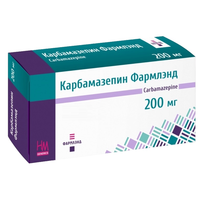 КАРБАМАЗЕПИН ФАРМЛЭНД  (табл. 200 мг  №15х4)