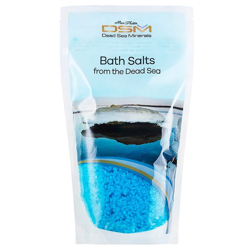 DSM Соль натуральная  Мертвого моря с ароматическими маслами (голубая) 500г