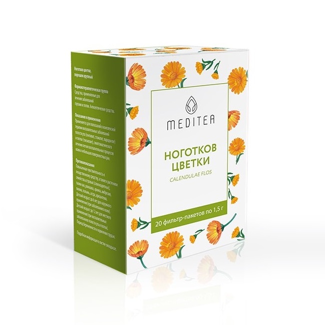 НОГОТКОВ ЦВЕТКИ (порошок крупный  ф/п 1,5 г №20)