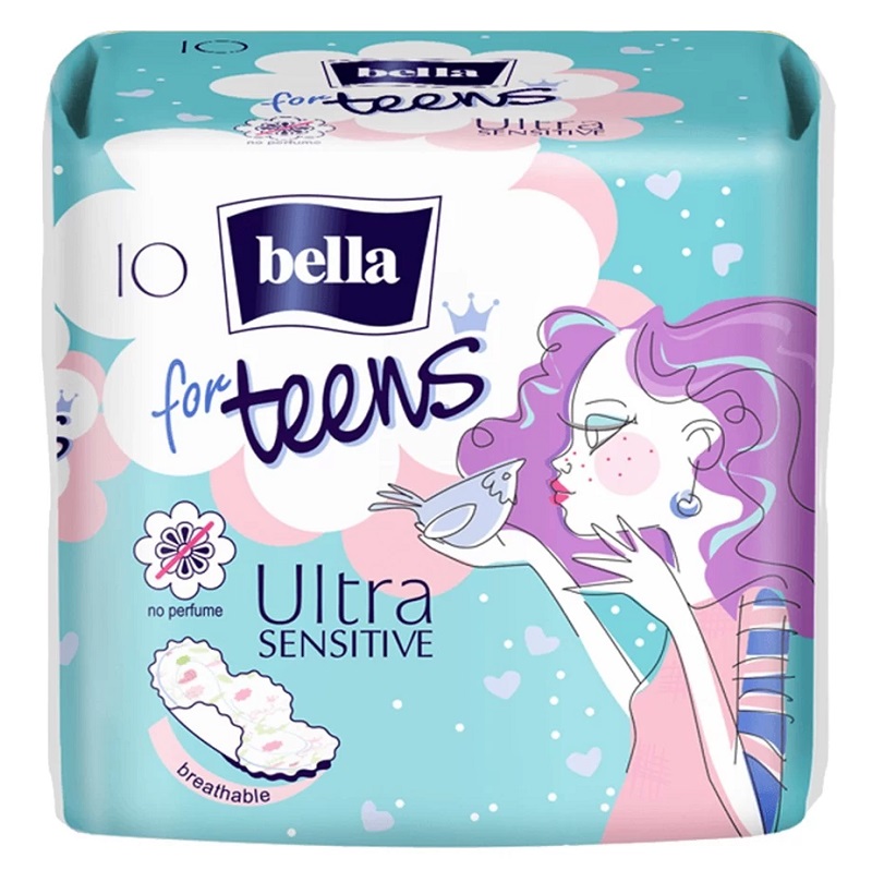 Bella for Teens Ultra Sensitive Прокладки жен.гиг.супертонкие впитывающие   №10