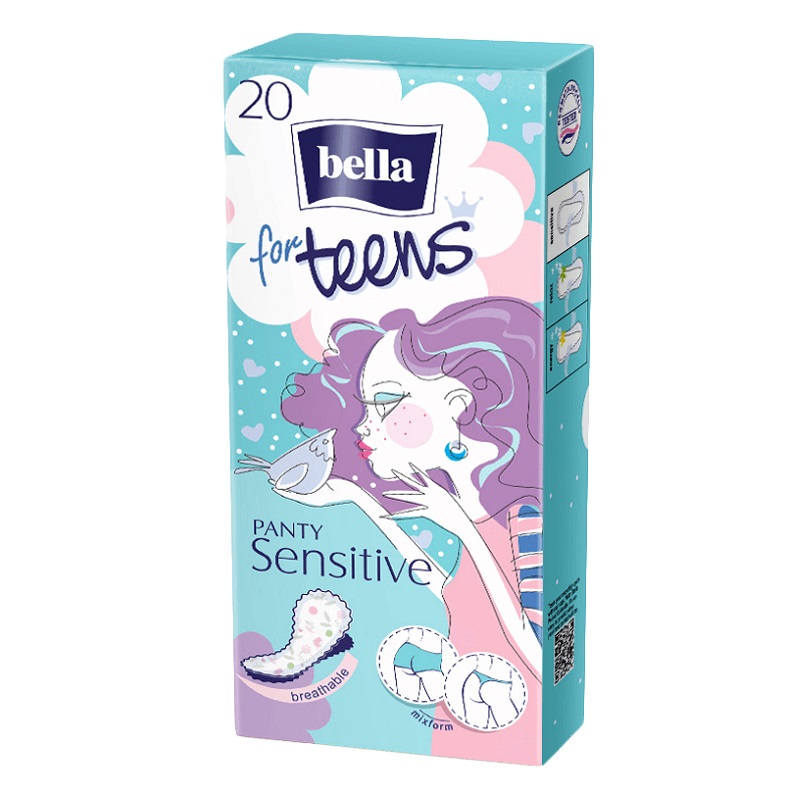 Bella for Teens PANTY Sensitive Прокладки жен.гиг.ежедн.ультратонкие №20
