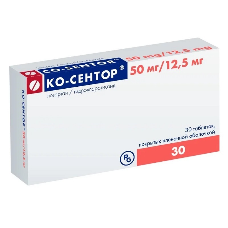КО-СЕНТОР® (таб. п/п об. 50 мг/12,5 мг  №10х3)