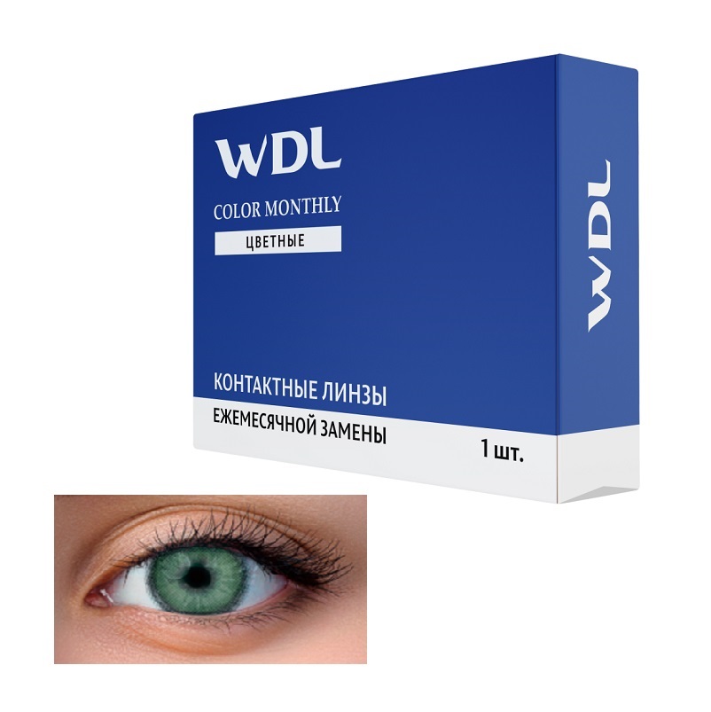 Линзы контактные мягкие WDL COLOR MONTHLY (BC 8.6 Mojito   -2,50)