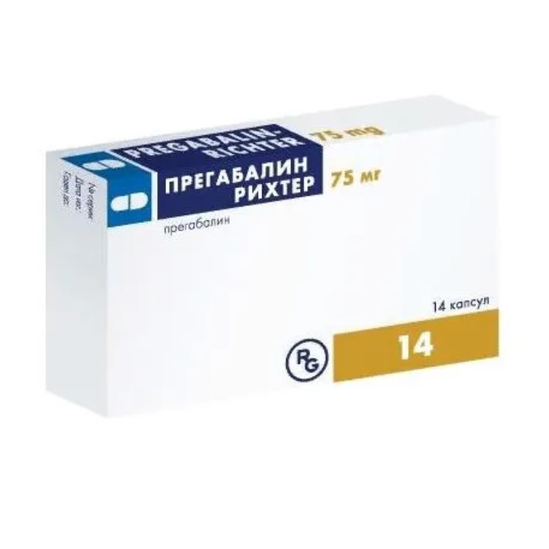 ПРЕГАБАЛИН-РИХТЕР (капс. 75 мг  №14х1)
