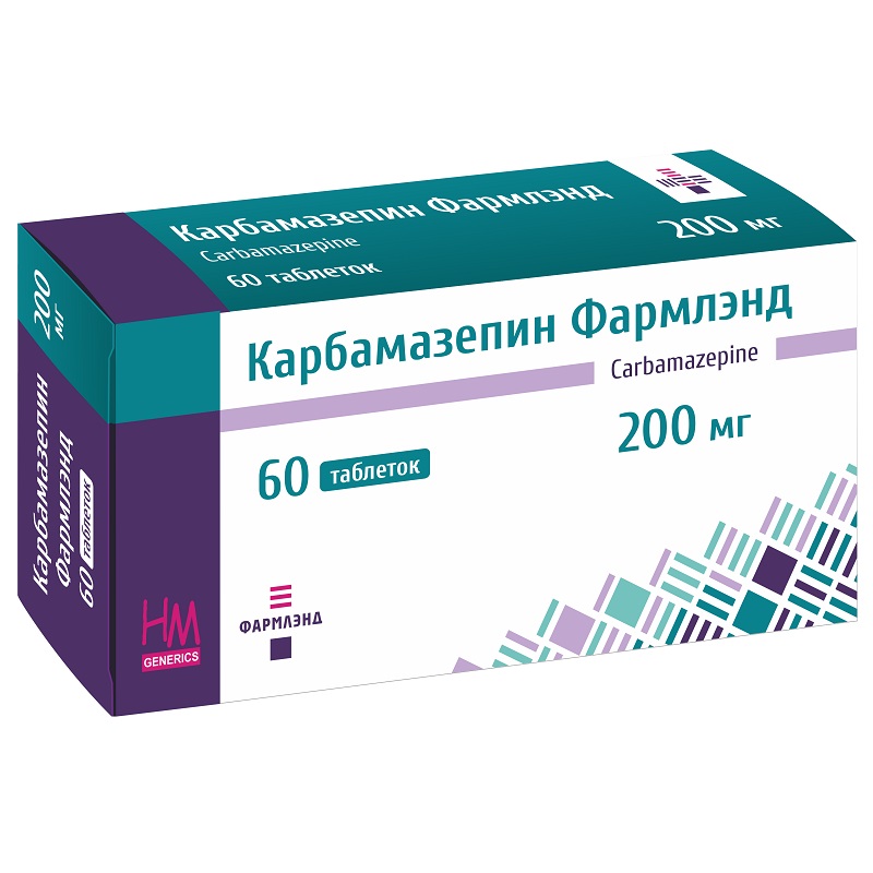 КАРБАМАЗЕПИН ФАРМЛЭНД  (табл. 200 мг  №15х4)