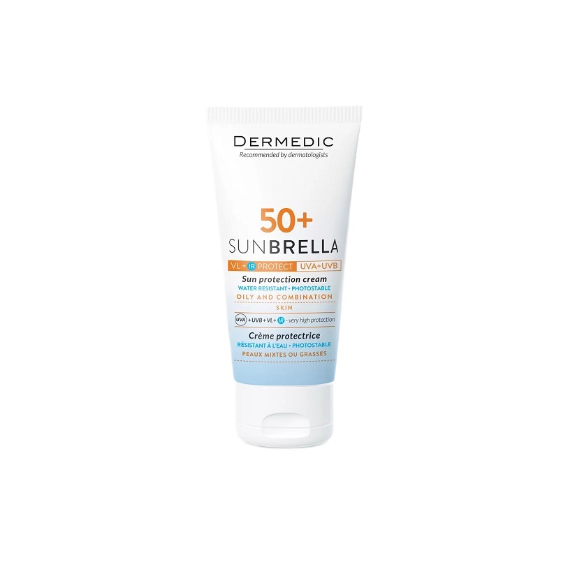 Dermedic SUNBRELLA Крем солнцезащитный SPF50+ д/жирной и смешанной кожи 50 мл 