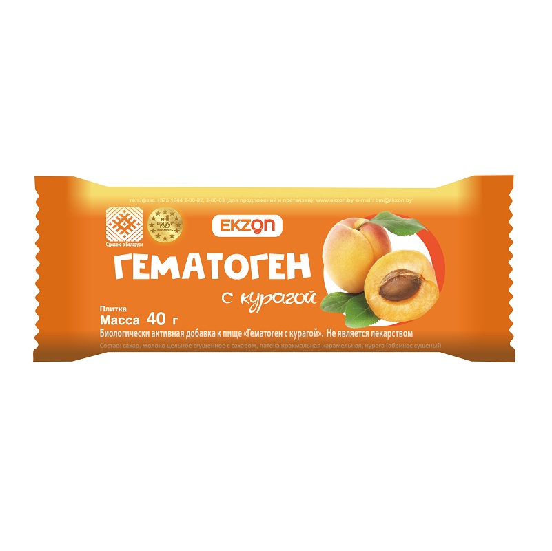 Гематоген (БАД) (с курагой  40 г )