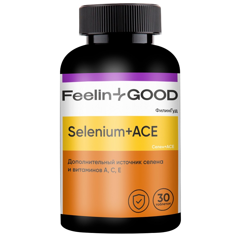 FeelinGood Селен + ACE витамины, 30 таблеток
