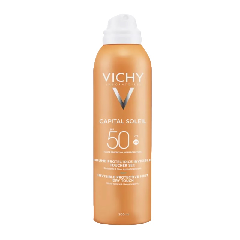 Vichy Capital Soleil Спрей-вуаль для тела солнцезащитный легкий увлажняющий SPF50 200 мл