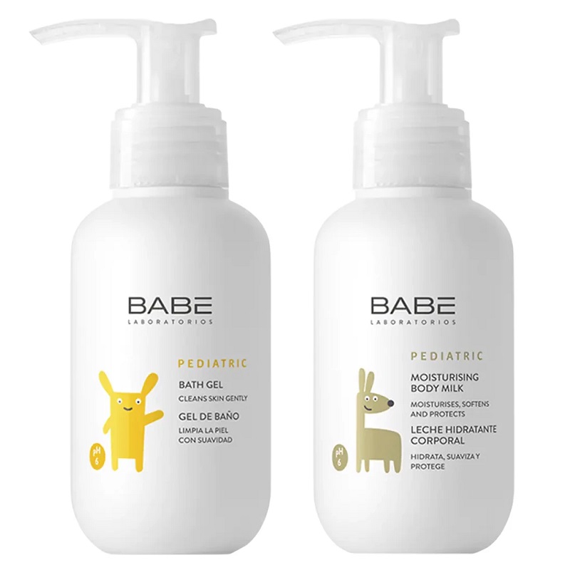 LABORATORIOS BABE Набор Детский: Гель дет.д/купания 100мл+Молочко дет. увлажн.д/тела 100мл