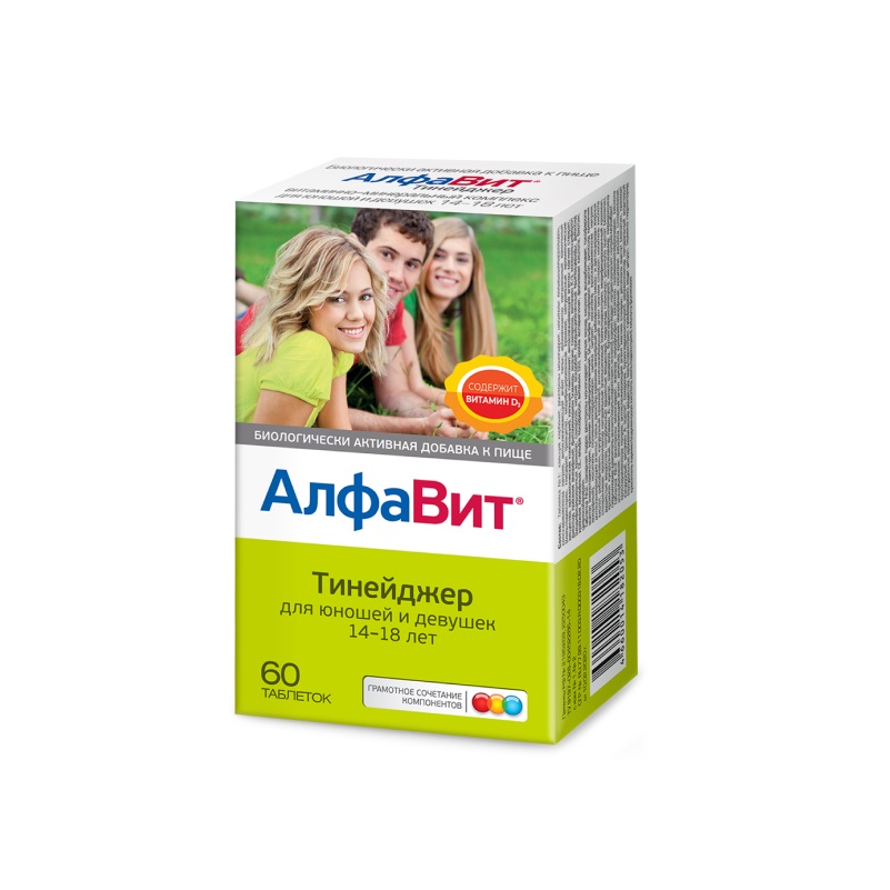 Алфавит (БАД) (Тинейджер  таб. жев. 1 г №60)
