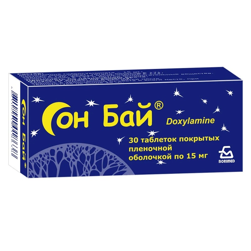 СОН БАЙ (таб. п/п об. 15 мг  №10х3)