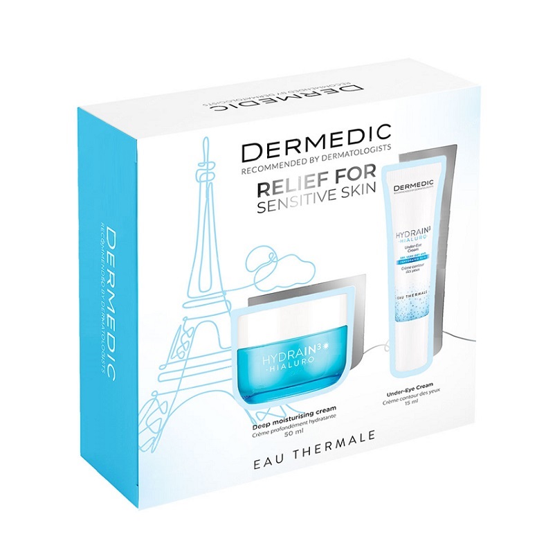 Dermedic HYDRAIN3 Набор крем сильно увлажняющий SPF15 50мл+Крем под глаза 15мл 