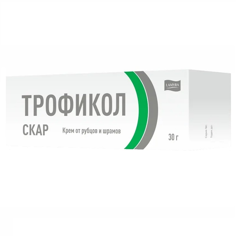 Трофикол Скар (Крем от рубцов и шрамов средство д/применения в дерматологии  туба 30 г )