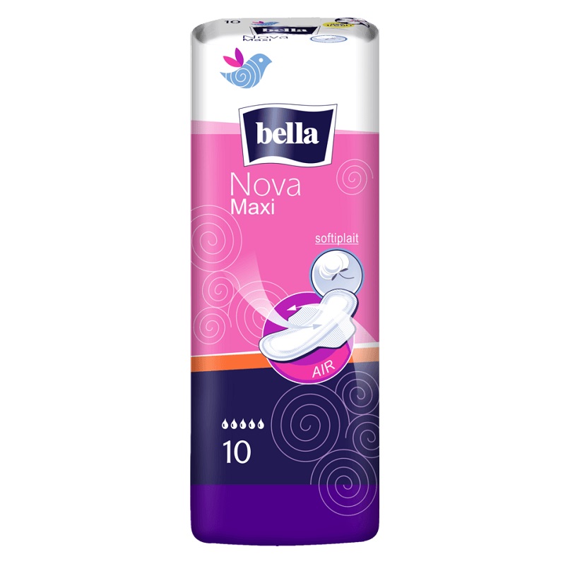 Bella Nova maxi (softiplait) Прокладки женские гигиенические впитывающие №10 