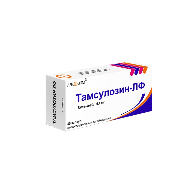 ТАМСУЛОЗИН-ЛФ (капсулы с модифицированным высвобождением 0,4 мг  №10х3)