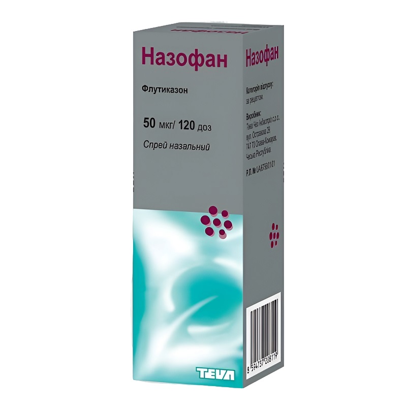 НАЗОФАН (спрей наз. 50мкг/доза фл. 120 доз №1)