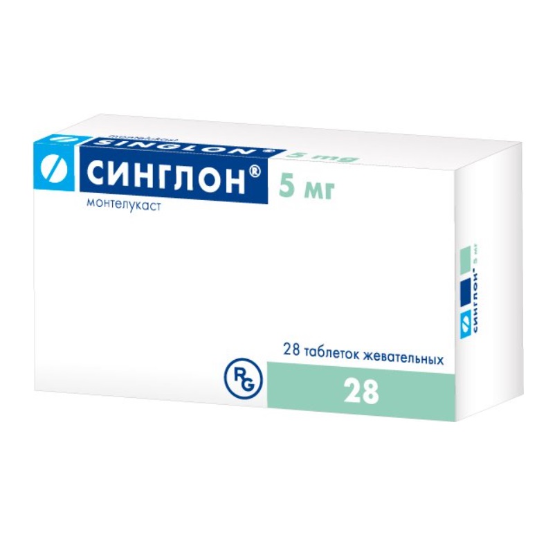 СИНГЛОН (табл. жев. 5 мг  №7х4)