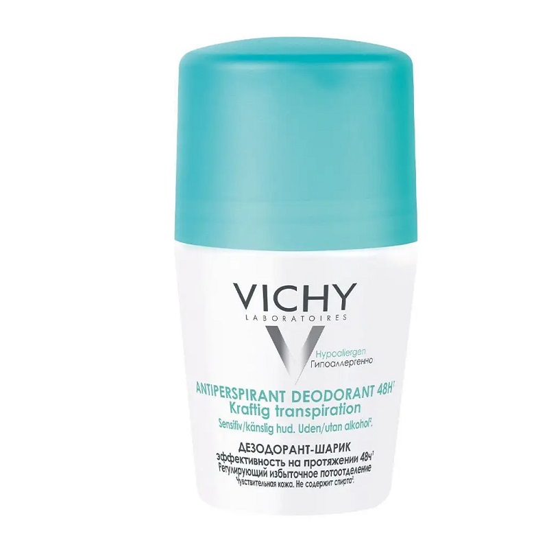 Vichy Дезодорант-шарик регулирующий избыточное потоотделение 48ч 50мл