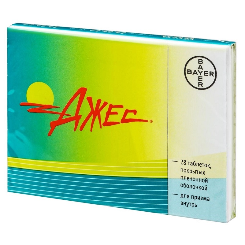 ДЖЕС® (таб. п/п об. 3,00 мг + 0,02 мг  №28(24+4 табл.плацебо)х1)