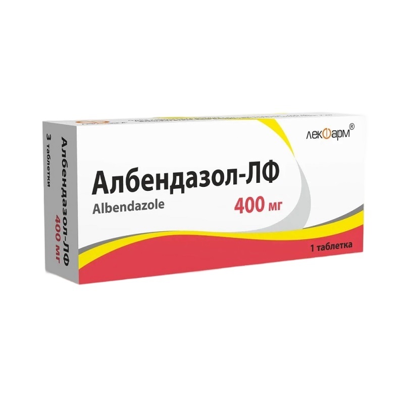 АЛБЕНДАЗОЛ-ЛФ (табл. 400 мг  №1х1)