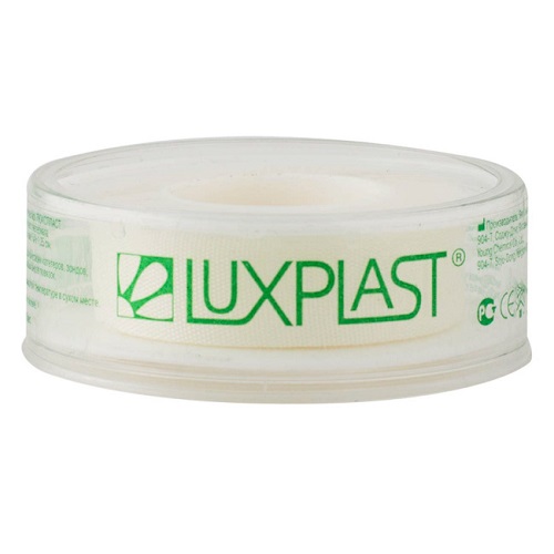 Лейкопластырь (Luxplast 5м х 1,25см фикс., шелк. гипоалл.(катушка) )