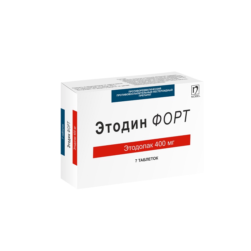 ЭТОДИН ФОРТ (таб. п/п об. 400 мг  №7х1)