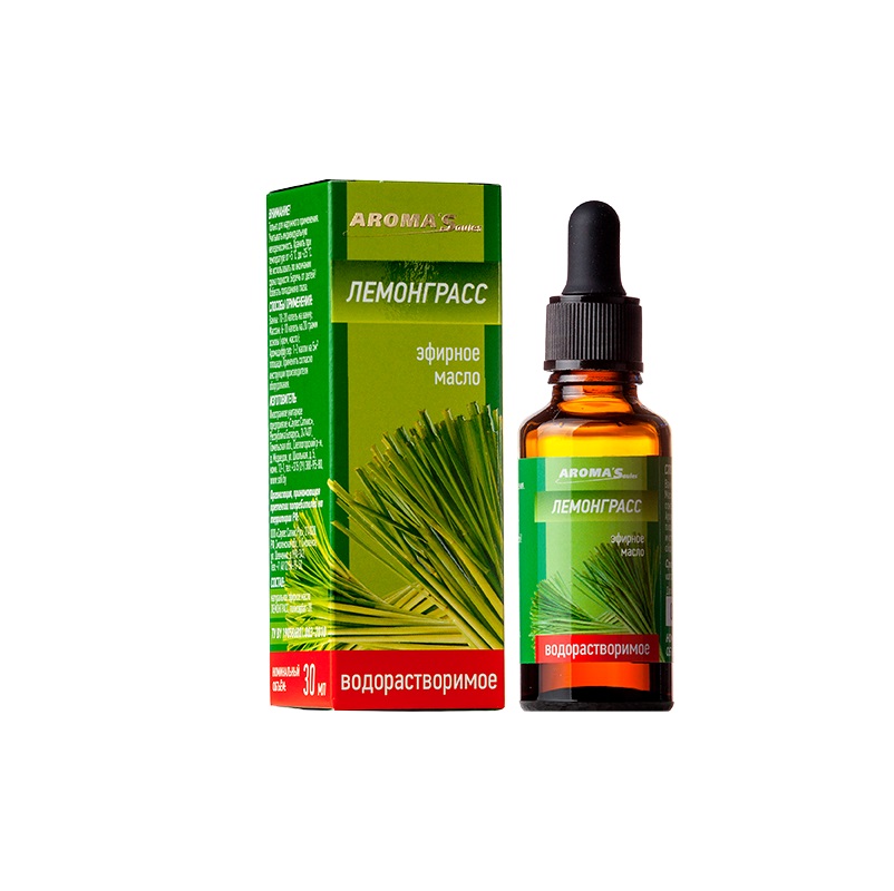 Саулес Сапнис Масло эфирное водорастворимое Лемонграсс 30 мл