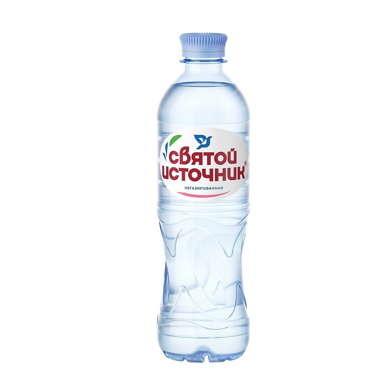 Вода питьевая артезианская  (Святой Источник природ. первой кат. негаз.  0,5 л ПЭТ )