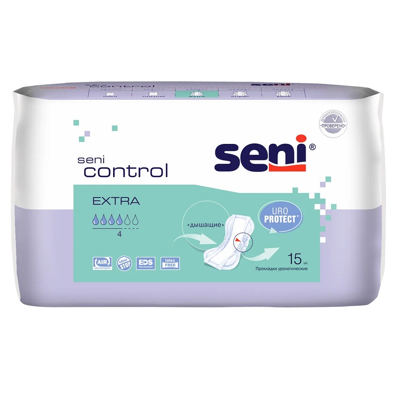 Seni CONTROL Прокладки урологические в размере EXTRA №15 
