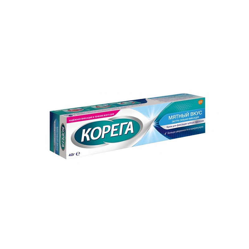 Corega Extra Strong (Mint крем для фиксации зубных протезов  40 г )