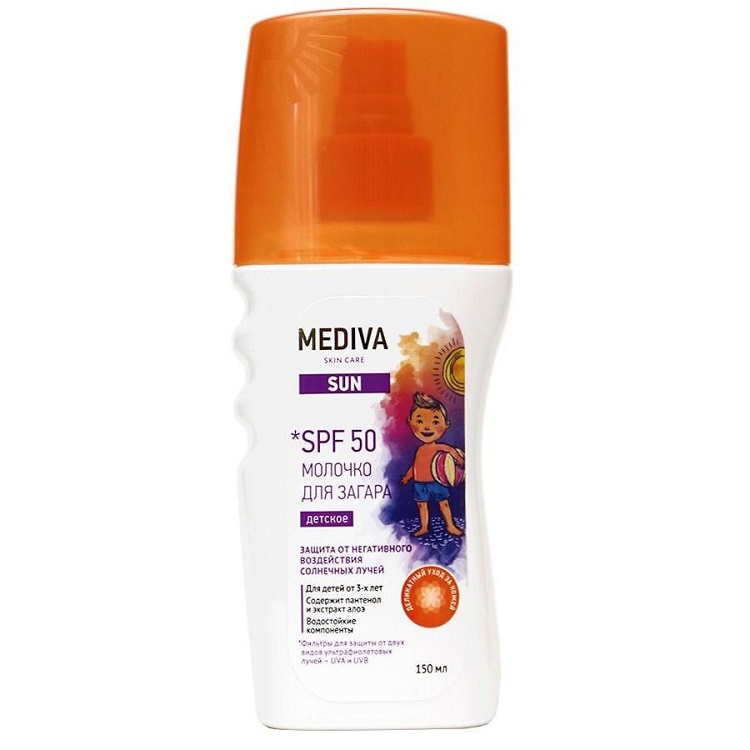 Mediva SUN Молочко для загара детское SPF 50 150 мл